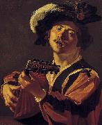 Dirck van Baburen The Lute player. Sweden oil painting artist